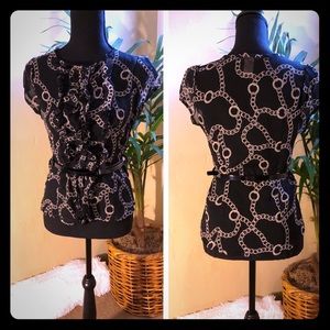 ❤️Cute Patterned Button Up Blouse❤️